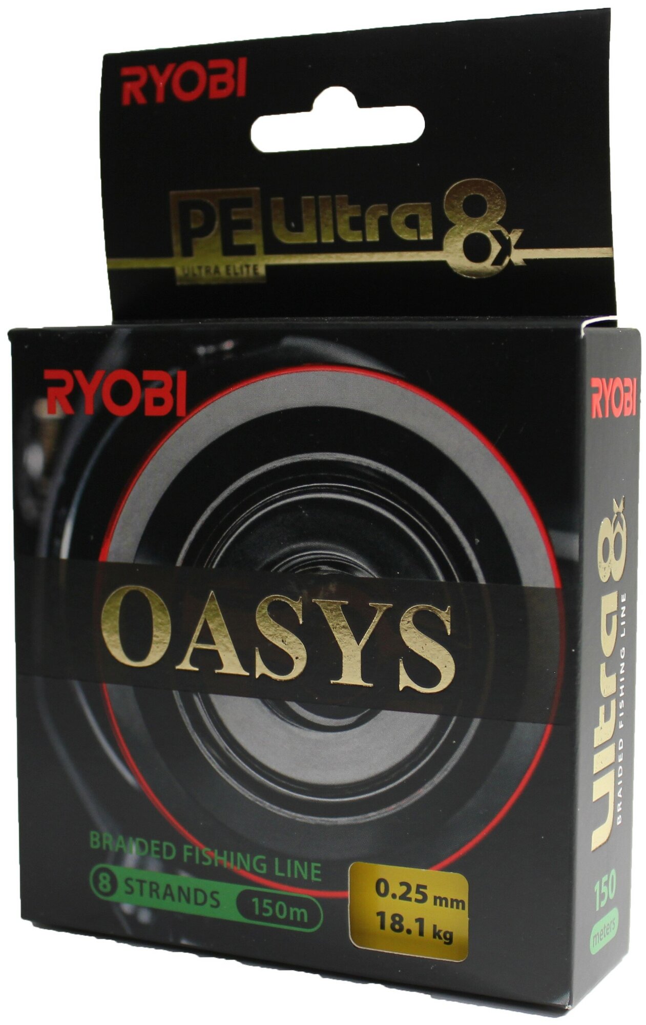 Плетеный шнур RYOBI OASYS Yellow 0,25mm 150m test - 18.1 кг