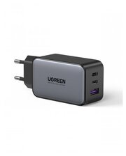 Сетевое зарядное устройство Ugreen USB-A + 2хUSB-C 65 Вт, GAN Tech Fast Charger, черный