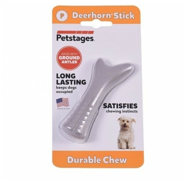 Petstages игрушка для собак Deerhorn, с оленьими рогами маленькая - фотография № 2