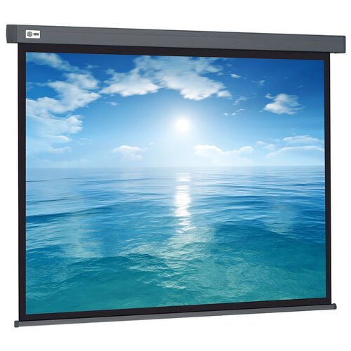 Рулонный серый экран cactus Wallscreen CS-PSW-104X186-SG, 87", белый