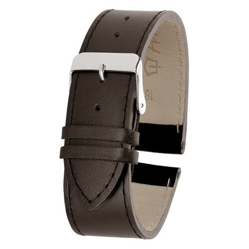 фото Ремешок для часов, мужской, 18 мм, натуральная кожа, коричневый straps