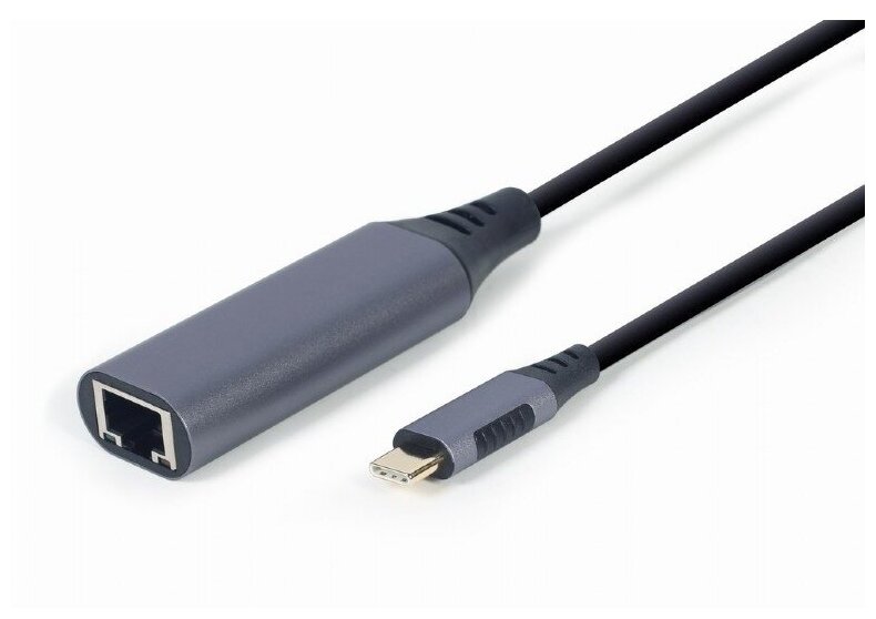 Cablexpert A-USB3C-LAN-01 Адаптер интерфейсов A-USB3C-LAN-01, USB-C вилка в Гигабитную сеть Ethernet RJ-45