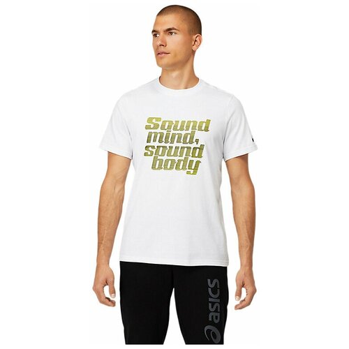 фото Футболка asics smsb graphic tee iv мужчины 2031c523-100 s