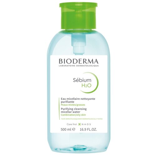 Bioderma Sébium Мицеллярная вода для жирной и проблемной кожи с дозатором, 500 мл, Bioderma