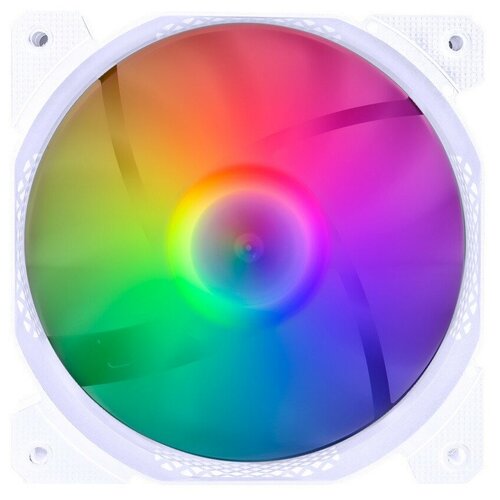 1STPLAYER Вентиляторы F1 White 120mm, LED 5-color, 1000rpm, 3pin F1-WH bulk