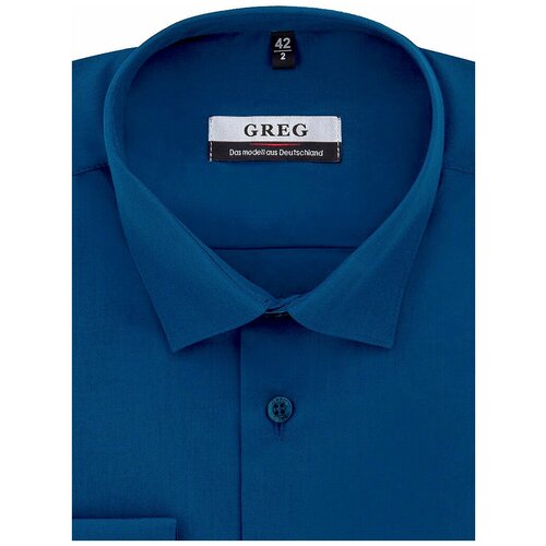 фото Рубашка greg, размер 164-172/40, синий