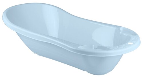 Ванночка детская Пластишка, с клапаном для слива воды, 46 л, светло-голубая