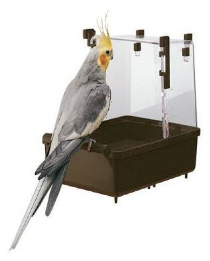 Купалка Ferplast L101 для птиц, Ванночка для средних попугаев - фотография № 7