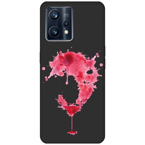 Матовый чехол Cocktail Splash для Realme 9 Pro+ / Рилми 9 Про+ с 3D эффектом черный матовый чехол cocktail splash для realme 9 pro рилми 9 про с 3d эффектом черный