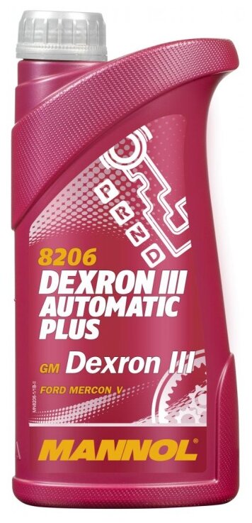 Трансмиссионное масло MANNOL ATF Plus DEXTRON III D синтетическое 1 л