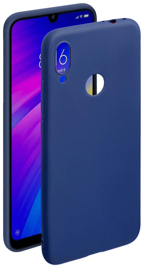 Чехол Gel Color Case для Xiaomi Redmi 7 (2019), синий, Deppa 87144