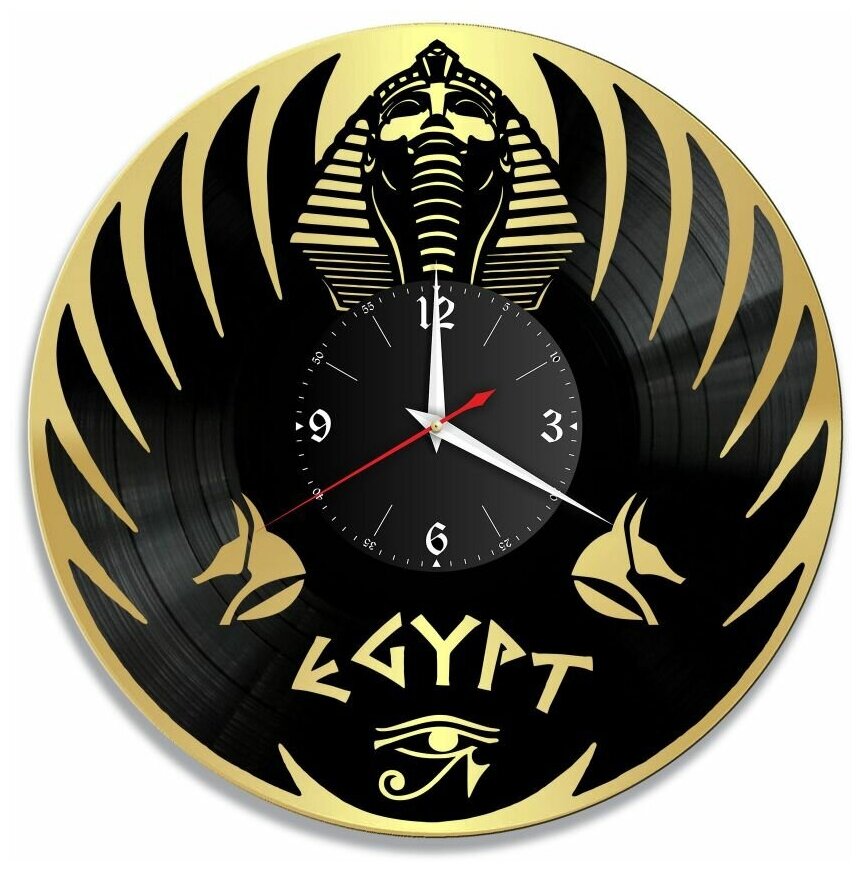 Часы из винила Redlaser "Египет, Egypt, Тутанхамон" VW-10473-1