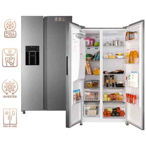 Холодильник Weissgauff WSBS 695 NFX Inverter Ice Maker 12499000₽