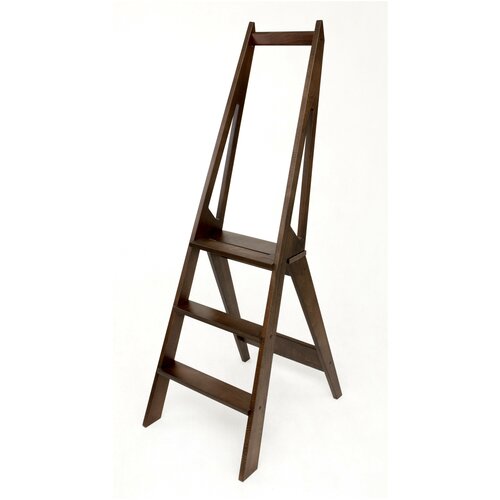 Стремянка деревянная Hoz-Block Стиль 3 ступени Венге (арт. СДС-3B)