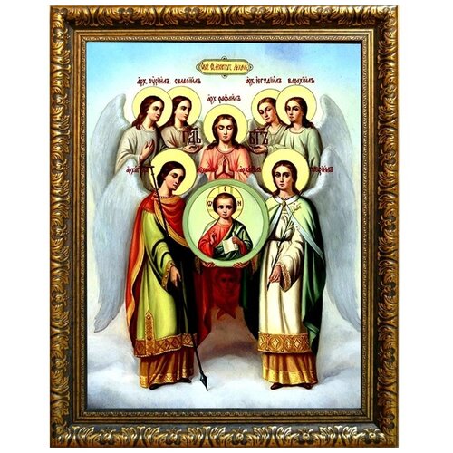 Собор Архангела Михаила и прочих Небесных сил бесплотных. Икона на холсте.