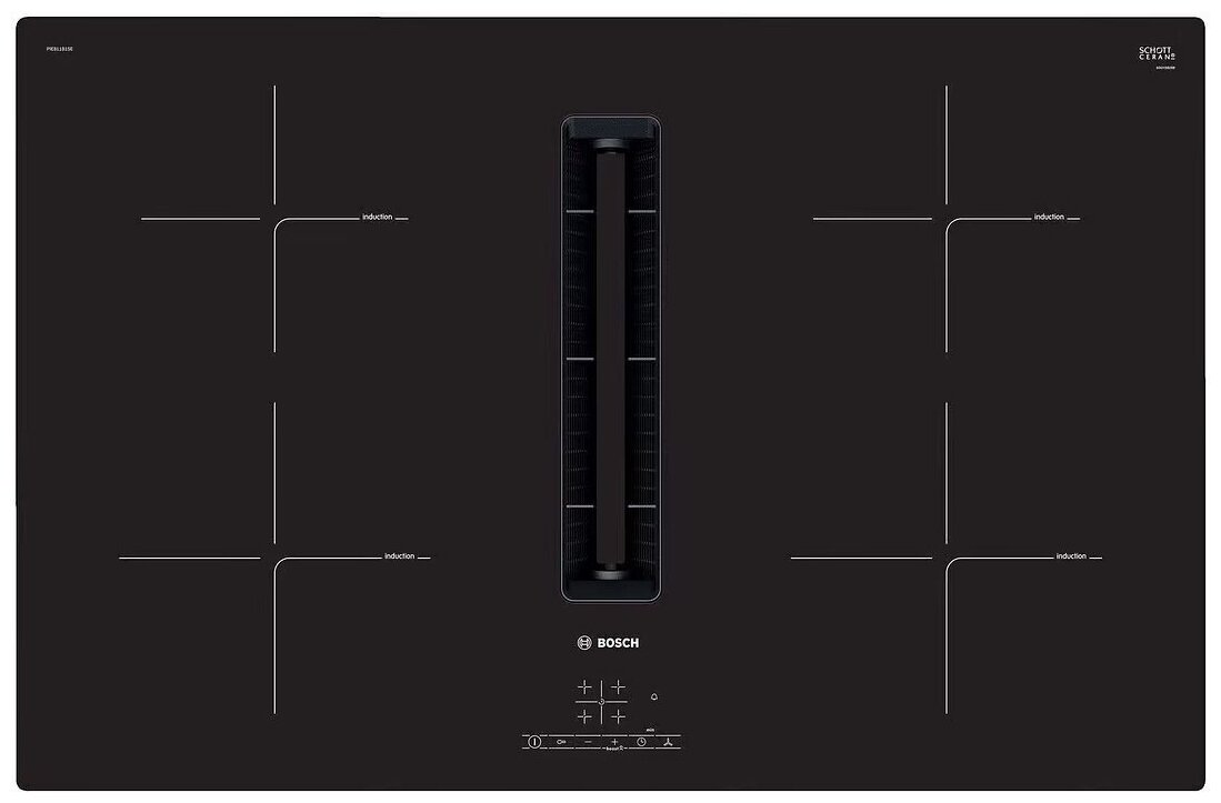 Индукционная варочная панель Bosch PIE811B15E EU со встроенной системой вентиляции
