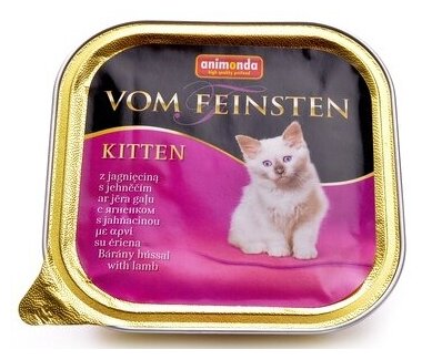 Корм для котят ANIMONDA Vom Feinsten Kitten с ягненком 1шт конс. 100г - фотография № 6