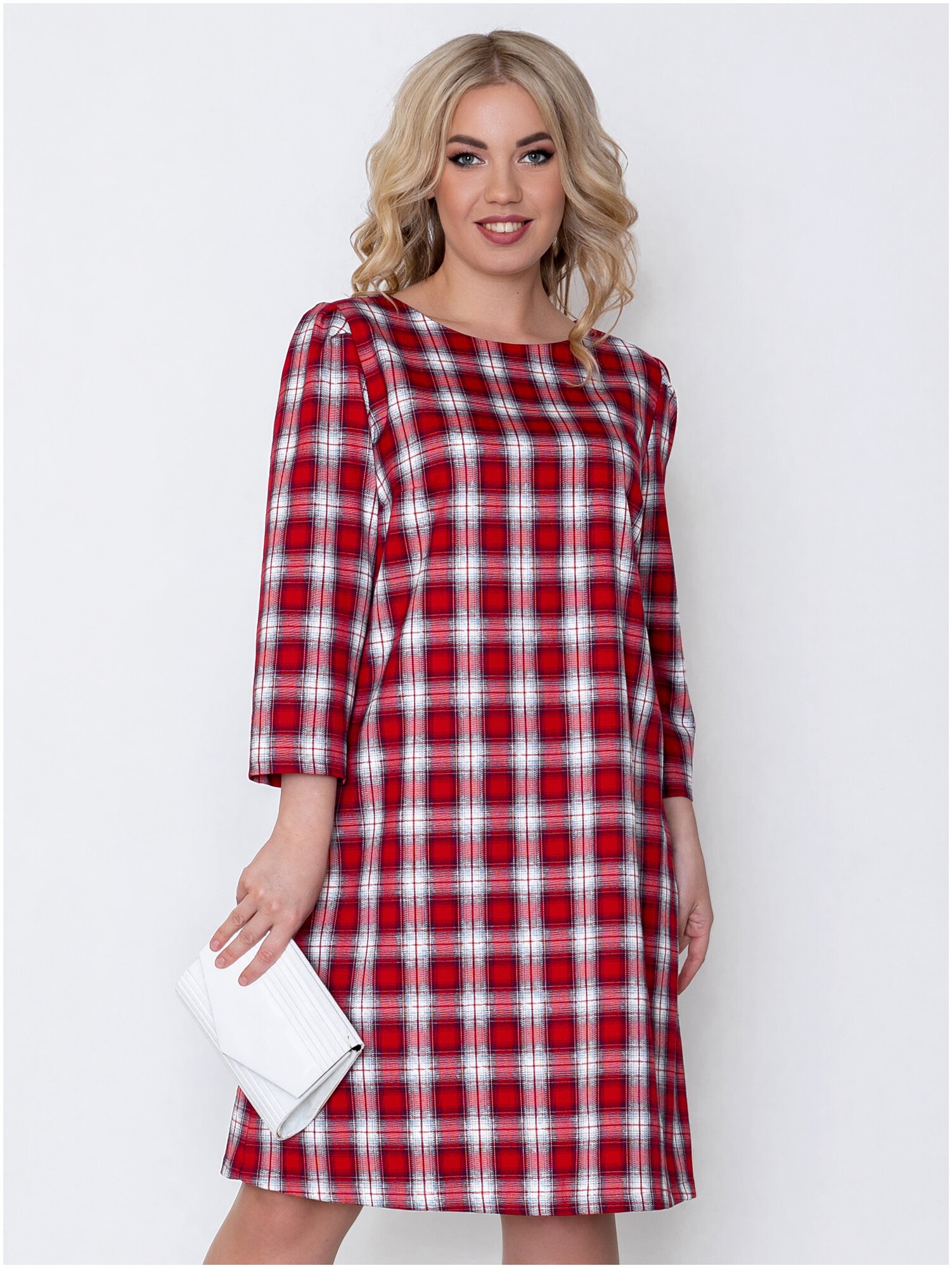 Платье With street, повседневное, свободный силуэт, миди, размер 54, красный — купить в интернет-магазине по низкой цене на Яндекс Маркете