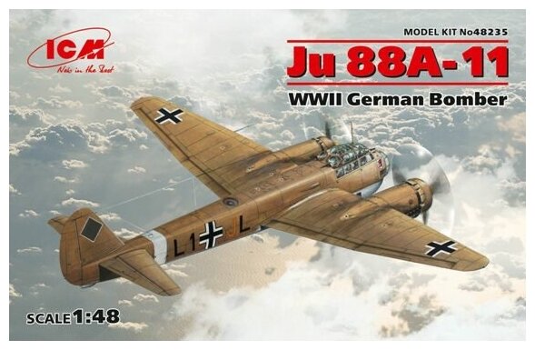 48235 ICM Германский бомбардировщик Ju 88A-11 масштаб 1/48