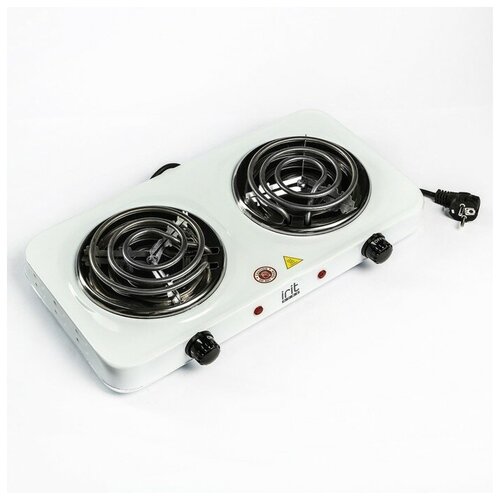 Плитка электрическая Irit IR-8120 2000 Вт 2 конфорки белая 311200₽