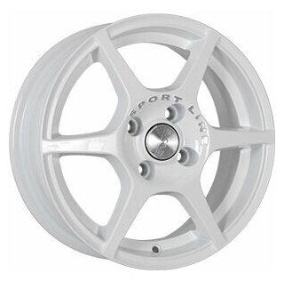 Скад ягуар 14 / 5.5j pcd 4x100.00 et 38.00 цо 67.10 литой / белый с полированной лицевой поверхностью