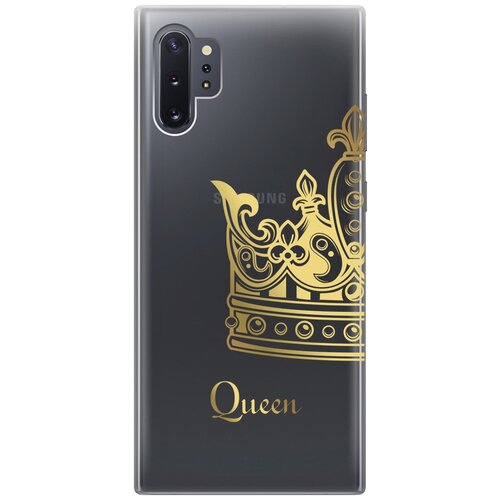 Силиконовый чехол с принтом True Queen для Samsung Galaxy Note 10+ / Самсунг Ноут 10+ силиконовый чехол с принтом true king для samsung galaxy note 10 самсунг ноут 10