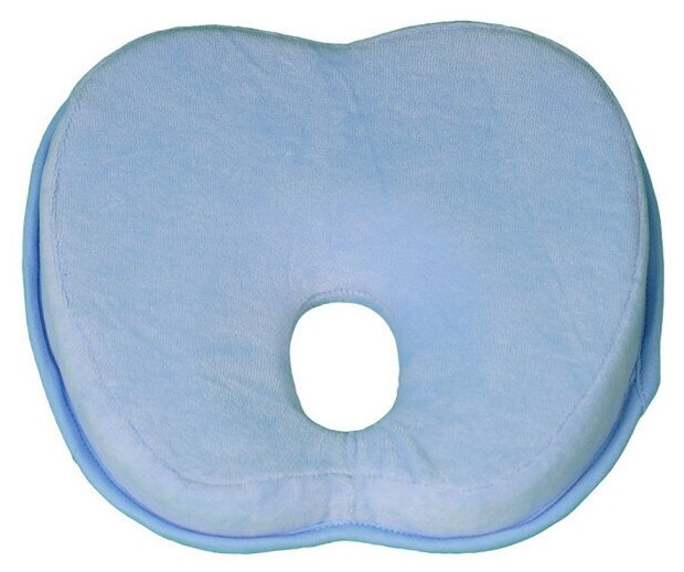 Подушка ортопедическая для новорожденных « Бабочка» (цвет голубой)
