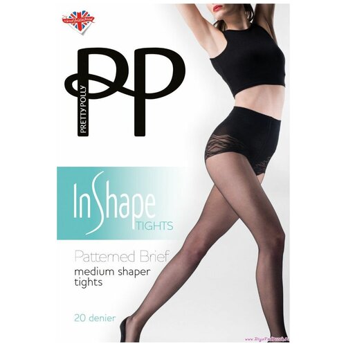 Колготки  Pretty Polly Утягивающие колготки средней коррекции In Shape, 20 den, размер M/L, черный