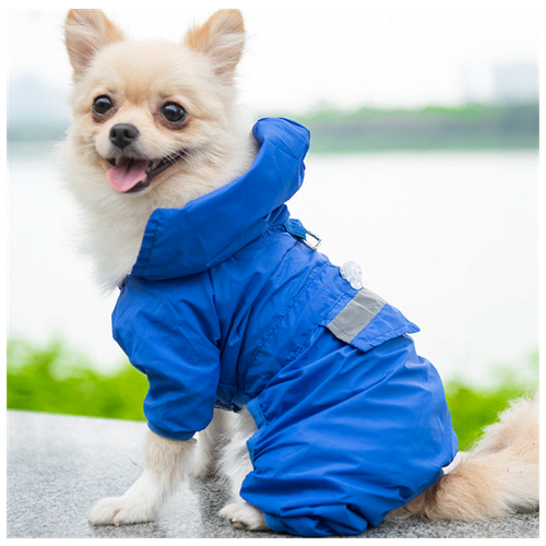 Одежда для собак маленьких пород/куртка для собак/одежда для щенков/комбенизон/ветровка/дождевик, р.M красный