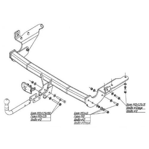 Фаркоп на Toyota RAV 4 3043-A