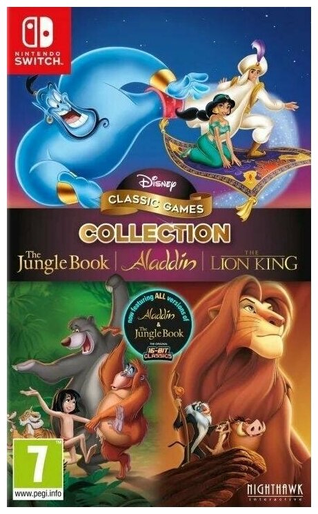 Disney Classic Games: The Jungle Book, Aladdin and The Lion King (Книга джунглей, Аладдин и Король Лев) (Switch) английский язык