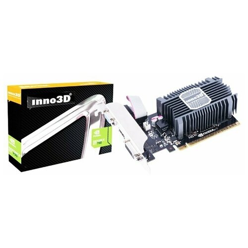 Видеокарта INNO3D nVidia GT 730 902МГц 1024МБ 1600МГц 64бит RTL [N730-1SDV-D3BX]