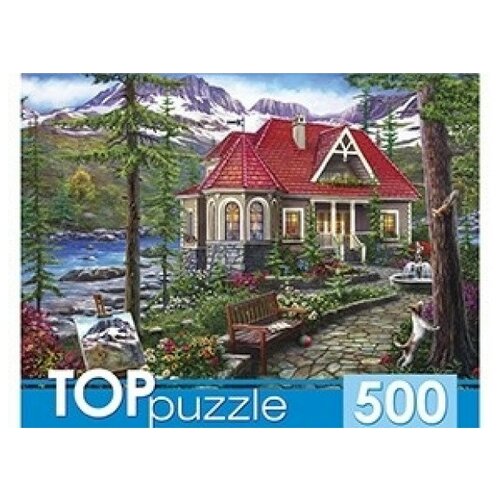 Пазлы Toppuzzle. Чудесный домик в горах, 500 элементов toppuzzle пазлы 500 элементов шттп500 2710 прогулка к горе фицрой