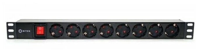 Блок розеток 5BITES PDU819P-08 8S, 1U, 19" . - фотография № 2