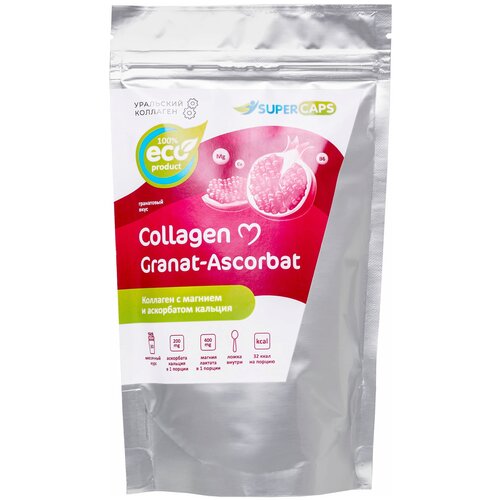 Натуральный коллаген Super Caps Collagen с витамином С и магнием , 150 г