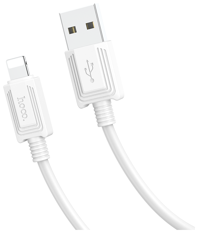 USB дата кабель Lightning, HOCO, X73, 1м, супер прочный, белый