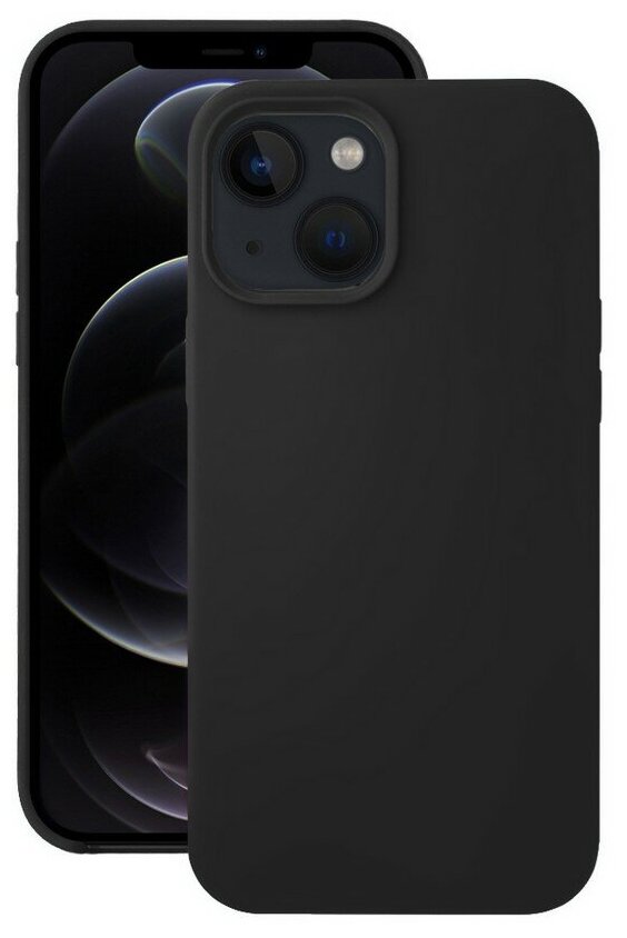 Силиконовая накладка без логотипа (Silicone Case) для Apple iPhone 13 mini (5.4) черный
