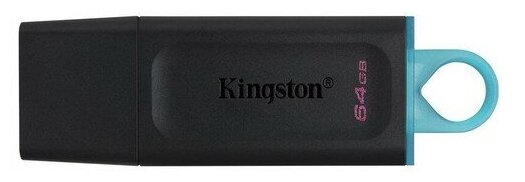 Накопитель USB 3.2 64Гб Kingston DataTraveler Exodia (DTX/64GB), черный/голубой