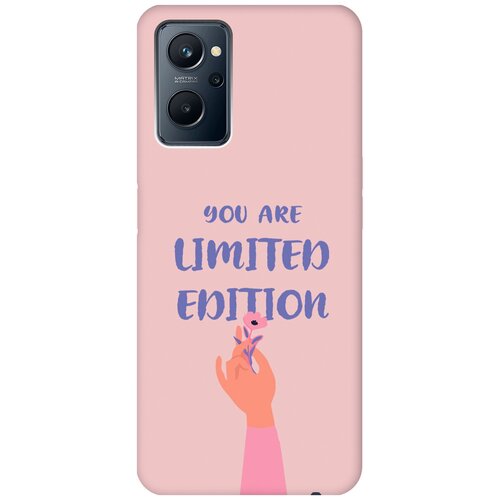 Силиконовый чехол на Realme 9i, Рилми 9и Silky Touch Premium с принтом Limited Edition розовый силиконовый чехол на realme 9i рилми 9и silky touch premium с принтом cats светло розовый