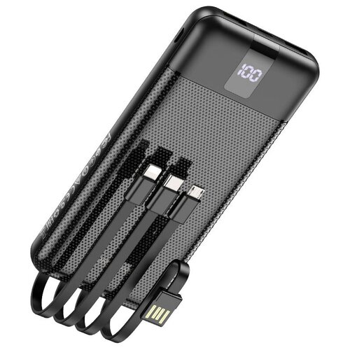 Портативный аккумулятор 10000mAh USB Micro-USB USB-C вход Lightning 5V 2A выхода LED цифровой дисплей 395000₽