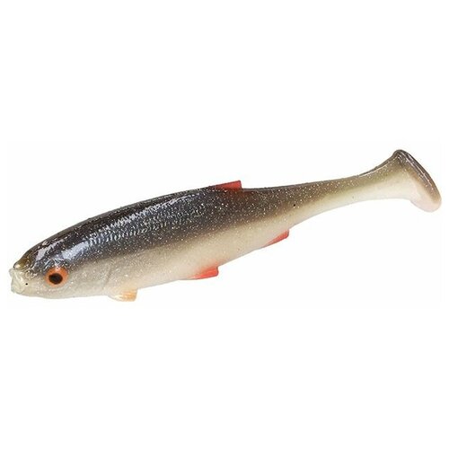 Mikado, Виброхвост Real Fish, 13см, Roach, 4шт.