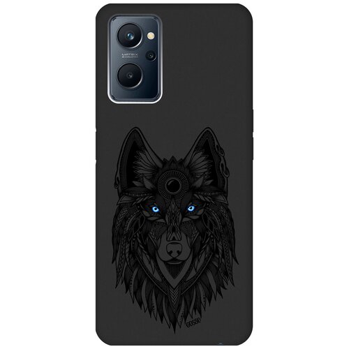 Матовый Soft Touch силиконовый чехол на Realme 9i, Рилми 9и с 3D принтом Grand Wolf черный матовый soft touch силиконовый чехол на realme 9i рилми 9и с 3d принтом grand rabbit черный