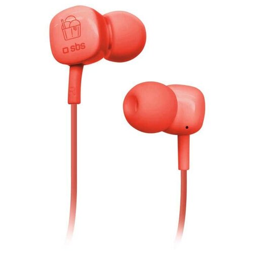 Наушники SBS Ice Cream 35мм с микрофоном 12м красный TEEARICER 106000₽