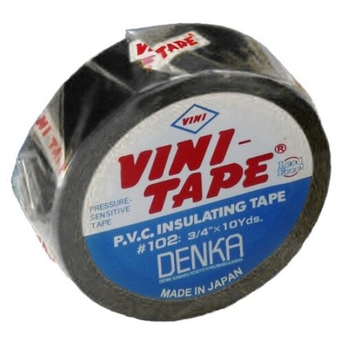 Изолента ПХВ Denka Vini Tape #102 10м черная