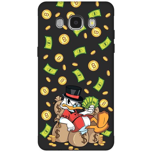 Матовый чехол Rich Scrooge для Samsung Galaxy J5 (2016) / Самсунг Джей 5 2016 с 3D эффектом черный матовый чехол kickboxing для samsung galaxy j5 2016 самсунг джей 5 2016 с эффектом блика черный