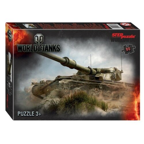 Пазл World of Tanks, 80 элемента набор ящик для инструментов br7006срсвинц то world of tanks 19 world of tanks 12 серо свинцовый blocker