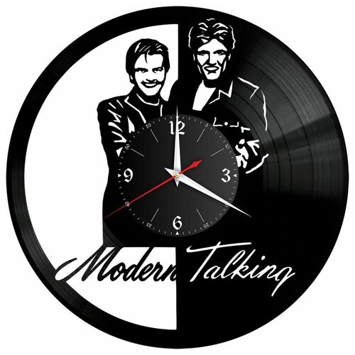 Часы из винила Redlaser "Modern Talking, Модерн Токинг, участники Томас Андерс и Дитер Болен " VW-10221