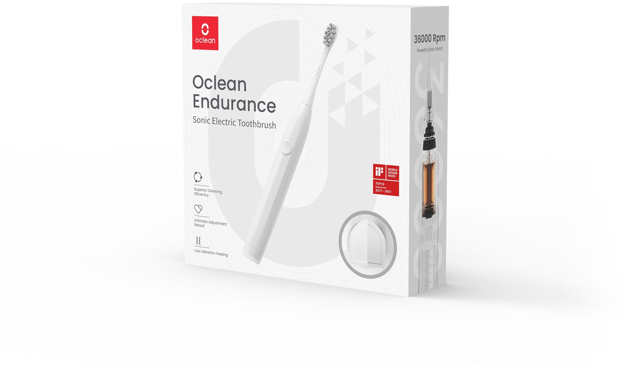 Электрическая зубная щетка Oclean Endurance (Белый) - фото №6