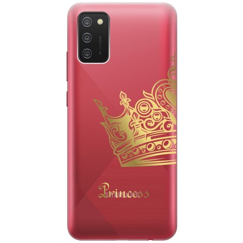 Силиконовый чехол с принтом True Princess для Samsung Galaxy A02s / Самсунг А02с силиконовый чехол на samsung galaxy a02s самсунг а02с с 3d принтом swan swim ring прозрачный