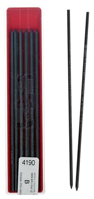 Грифели для цанговых карандашей 2.0 мм Koh-I-Noor 4190 В, 12 штук
